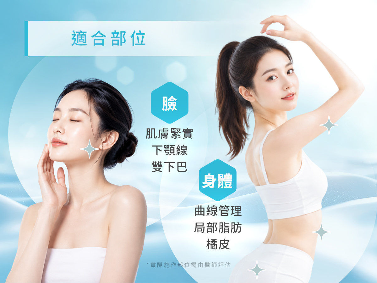PTING 冰挺超微波 - 適合部位